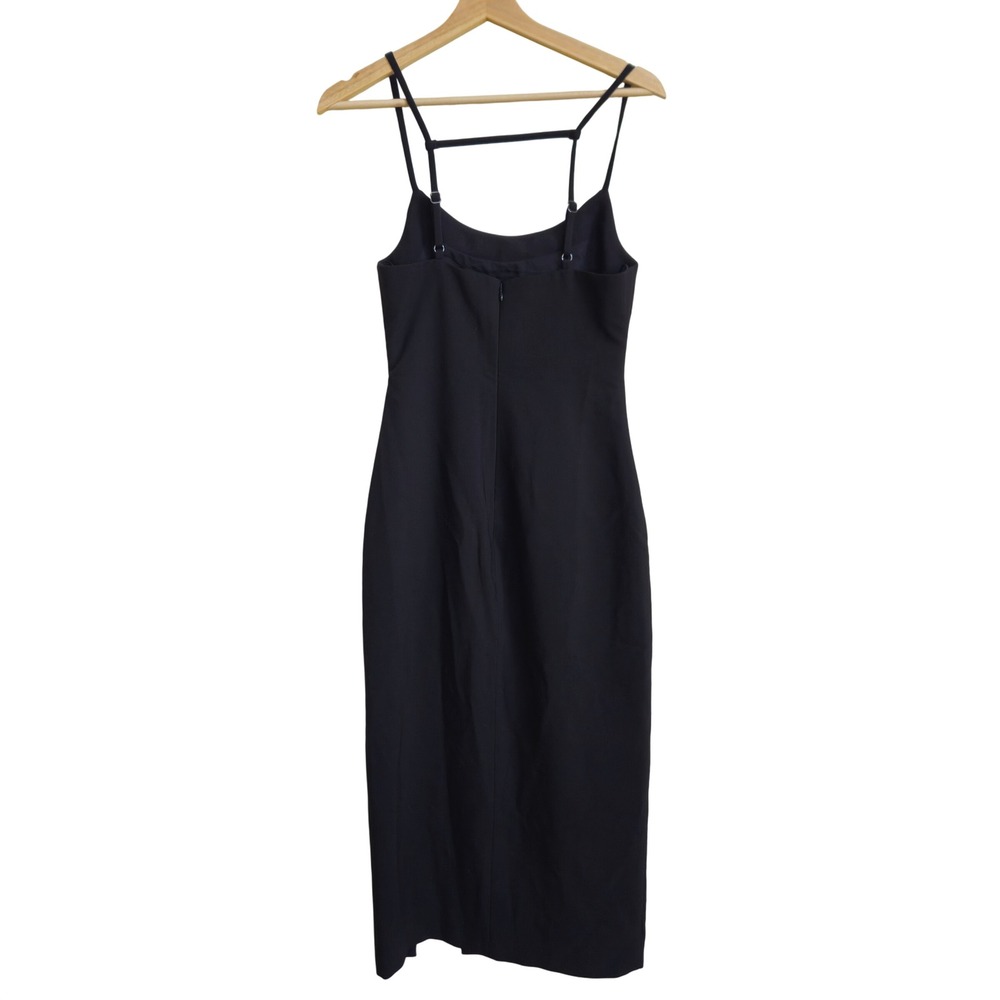 New! Likely Midi Dress LBD Midi Slit Boning Size 0 Bridesmaid Date Night Bodycon - Picture 3 of 13
